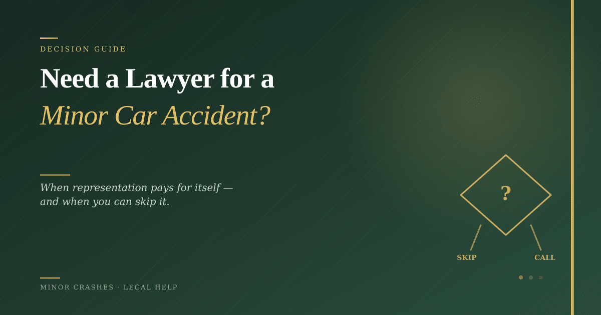 featured-should-i-get-lawyer-for-minor-car-accident - Gammill Law Accident & Injury Lawyers